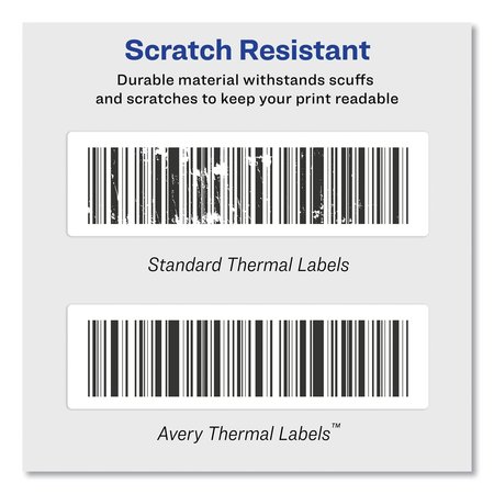 Avery Thermal Printer Labels, Thermal Printers, 1.13 x 3.5, Clear, 120/Roll 4151